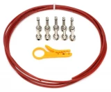 Tightrope Pedalboard Cable Kit - 10 foot - Red