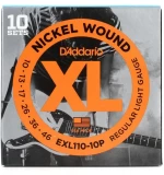 EXL110 XL Nickel Wound Electric Guitar Strings - .010-.046 Regular Light (10-pack)