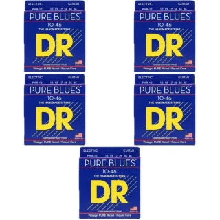 PHR-10 Pure Blues Pure Nickel Electric Guitar Strings - .010-.046 Medium (5-pack)