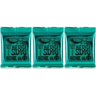 2626 Not Even Slinky Nickel Wound Electric Guitar Strings - .012-.056 (3-Pack)