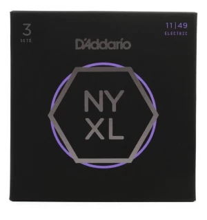 NYXL1149 NYXL Nickel Wound Electric Guitar Strings - .011-.049 Medium 3-pack