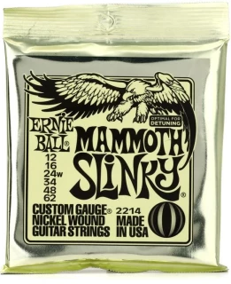 2214 Slinky Nickel Wound Electric Guitar Strings - .012-.062 Mammoth Slinky