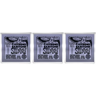 2839 Baritone Slinky Nickel Wound Electric Guitar Strings - .013-.072 6-string (3-Pack)