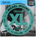 EXL158 XL Nickel Wound Electric Baritone Guitar Strings - .013-.062 Light