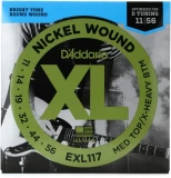 EXL117 XL Nickel Wound Electric Guitar Strings - .011-.056 Medium Top/Extra-Heavy Bottom