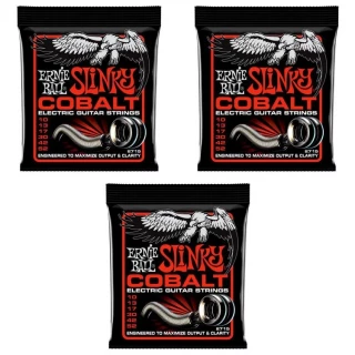 2715 Skinny Top/Heavy Bottom Slinky Cobalt Electric Guitar Strings - .010-.052 (3-Pack)