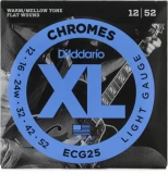 ECG25 XL Chromes Flatwound Electric Guitar Strings - .012-.052 Light