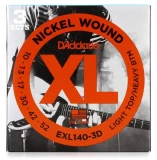 EXL140-3D XL Nickel Wound Electric Guitar Strings - .010-.052 Light Top/Heavy Bottom (3-pack)