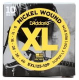 EXL125 XL Nickel Wound Electric Guitar Strings - .009-.046 Super Light Top/Regular Bottom (10-pack)
