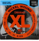 EJ22 XL Nickel Wound Electric Guitar Strings - .013-.056 Jazz Medium Wound 3rd