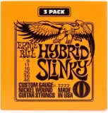 3222 Hybrid Slinky Nickel Wound Electric Guitar Strings - .009-.046 Factory 3-pack