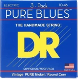 PHR-10 Pure Blues Pure Nickel Electric Guitar Strings - .010-.046 Medium Factory (3-pack)