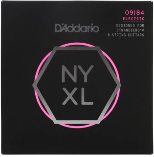 NYXL0984SB NYXL Nickel Wound Strandberg Electric Guitar Strings - .009-.084 Custom Light 8-string