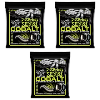 2728 Regular Slinky Cobalt Electric Guitar Strings - .010-.056 7-string (3-Pack)