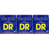 PHR-9/46 Pure Blues Pure Nickel Electric Guitar Strings - .009-.046 Light and Heavy (3-Pack)