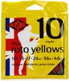 R10 Roto Yellows Nickel On Steel Electric Guitar Strings - .010-.046 Regular