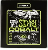 3721 Regular Slinky Cobalt Electric Guitar Strings - .010-.046 Factory 3-pack