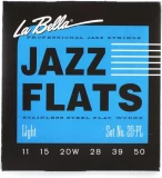 20PL Jazz Flats Stainless Steel Flatwound Electric Guitar Strings - Light