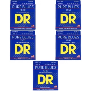 PHR-12 Pure Blues Pure Nickel Electric Guitar Strings - .012-.052 Extra Heavy (5-Pack)