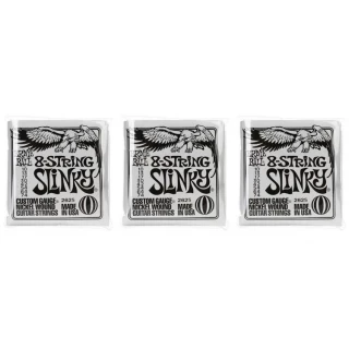 2625 Regular Slinky Nickel Wound Electric Guitar Strings - .010-.074 8-string (3-Pack)