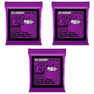 2250 Power Slinky Classic Rock 'N' Roll Electric Guitar Strings - .011-.048 (3-pack)