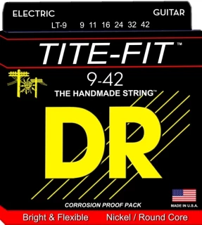 LT-9 Tite-Fit Compression Wound Electric Guitar Strings - .009-.042 Light