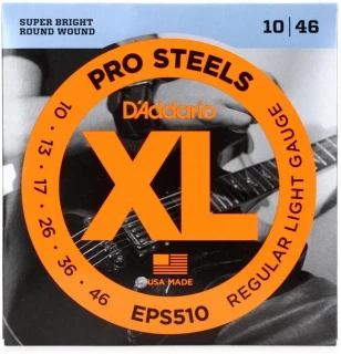 EPS510 XL ProSteels Electric Guitar Strings - .010-.046 Regular Light