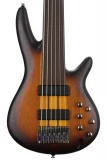 SRF706 Fretless Bass Guitar - Brown Burst Flat