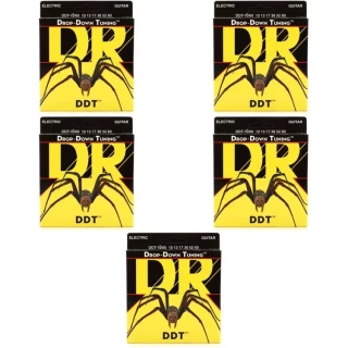 DDT-10/60 Drop-Down Tuning Nickel Plated Steel Electric Guitar Strings - .010-.060 Big Heavier (5-Pack)