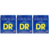 PHR-10/52 Pure Blues Pure Nickel Electric Guitar Strings - .010-.052 Big and Heavy (3-Pack)