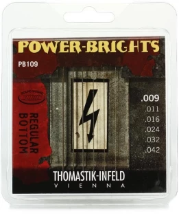 PB109 Power-Brights Electric Guitar Strings - .009-.042 Light