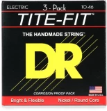 MT-10 Tite-Fit Compression-wound Electric Guitar Strings - .010-.046 Medium Factory (3-pack)