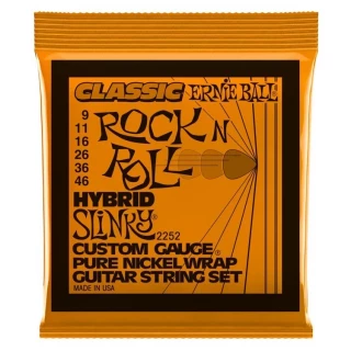 2252 Hybrid Slinky Classic Rock N Roll Electric Guitar Strings - .009-.046
