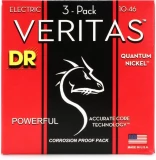 VTE-10 Veritas Electric Guitar Strings - .010-.046 Medium Factory (3-pack)