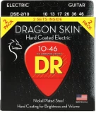 DSE-2/10 Dragon Skin K3 Coated Electric Guitar Strings - .010-.046 Medium (2-pack)