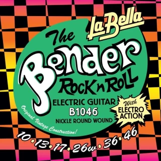 B1046 Bender Electric Guitar Strings - .010 -.046 Regular
