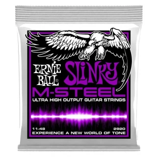 2920 Power Slinky M-Steel Electric Guitar Strings - .011-.048