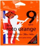 RH9 Roto Orange Nickel On Steel Electric Guitar Strings - .009-.046 Hybrid
