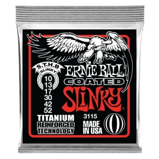 3115 Skinny Top Heavy Bottom Slinky Coated Titanium RPS Electric Guitar Strings - .010-.052