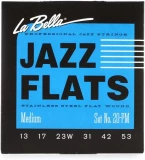 20PM Jazz Flats Stainless Steel Flatwound Electric Guitar Strings - Medium
