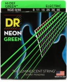 NGE-9/46 Hi-Def Neon Green K3 Coated Electric Guitar Strings - .009-.046 Light Heavy