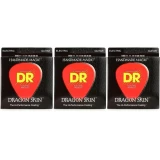 DSE-2/11 Dragon Skin K3 Coated Electric Guitar Strings - .011-.050 Heavy 3-pack