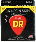 DSE-2/11 Dragon Skin K3 Coated Electric Guitar Strings - .011-.050 Heavy (2-pack)