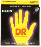 NYE-9/46 Hi-Def Neon Yellow K3 Coated Electric Guitar Strings - .009-.046 Light Heavy