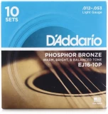 EJ16-10P Phosphor Bronze Acoustic Guitar Strings - .012-.053 Light (10-pack)