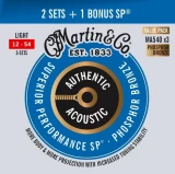 MA540 Authentic Acoustic Superior Performance Guitar Strings - 92/8 Phosphor Bronze Light (3-pack)