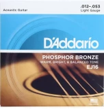 EJ16 Phosphor Bronze Acoustic Guitar Strings - .012-.053 Light