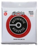 MA540T Authentic Acoustic Lifespan 2.0 Treated 92/8 Phosphor Bronze Guitar Strings - .012-.054 Light