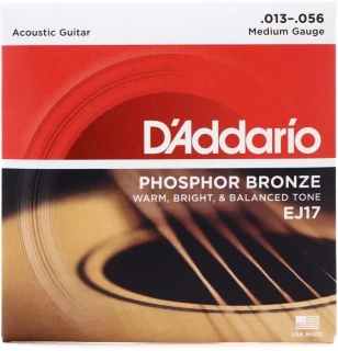 EJ17 Phosphor Bronze Acoustic Guitar Strings - .013-.056 Medium