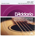 EJ38H Phosphor Bronze High Strung Acoustic Guitar Strings - .010-.027 Nashville
